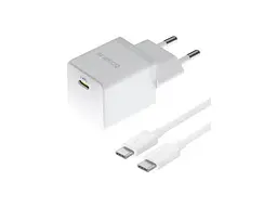 Мережевий зарядний пристрій BASEUS Wall Charger Palm Fast Charger 20 W Type-C to Type cable White (P10111602213-01)