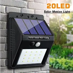 Світильник Solar Motion LED 20 вуличний із датчиком руху на сонячній батареї білий колір - мініатюра 5