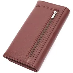 Практичний та жіночний гаманець із натуральної шкіри ST Leather 19428 бордовий - мініатюра 2