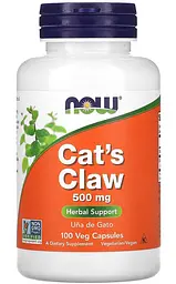 Котячий кіготь 500 мг 100 капсул, (Cat's Claw) "NOW Foods"