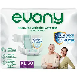 Підгузки для дорослих Evony 4 Extra Large 30 шт (8690536849185)