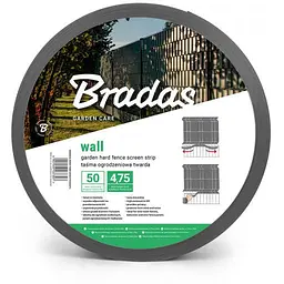 Стрічка огороджувальна Bradas 4.75 см х 50 м 1200 г/м2 графіт TOB120047550GYL 
