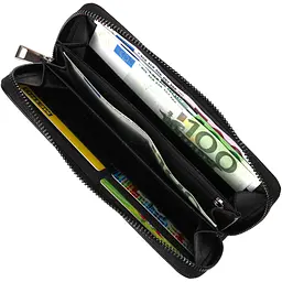 Шкіряний жіночий гаманець Bond 10х19х2 см acs0027004 - мініатюра 5
