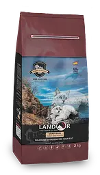 Сухий беззерновий корм Landor Grain Free Turkey&Potato Ландор для дорослих котів Індичка з бататом 2 кг
