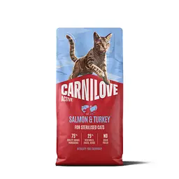 Сухий корм для стерилізованих котів Carnilove Active Salmon & Turkey Sterilised суперпреміум лосось та індичка 6 кг