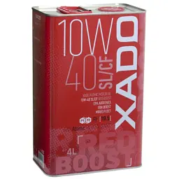 Моторна олива Xado 10W-40 SL/CF, Red Boost 4 л (ХА 26244)