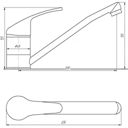 Змішувач для кухні Globus Lux Solly GLSO-0203 - мініатюра 4