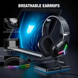 Навушники Onikuma Gaming with Blue LED X9 - мініатюра 2