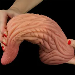 Фалоімітатор Dual-Layered Silicone 10'' Nature Cock 25 см коричневий - мініатюра 12