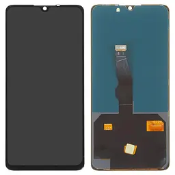 Дисплей для Huawei P30, чорний, без рамки, High, (OLED)