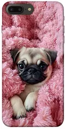 TPU чохол Demsky Мопс у ніжностях для Apple iPhone 7 plus / 8 plus (5.5")