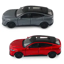 Автомодель - FORD MUSTANG MACH-E GT 2023 (червоний, сріблясто-сірий) - мініатюра 8