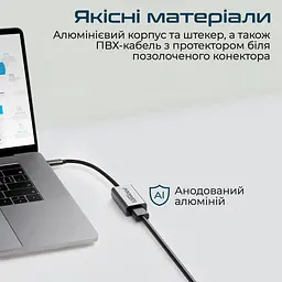 Перехідник Promate HDMI-USB Type-C medialink-h1.grey (medialink-h1.grey) - мініатюра 7
