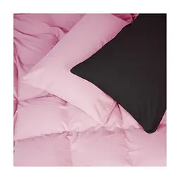 Постільна білизна MirSon 002-008 Black/Pink Фланель 2x143x210 Сімейний (2200009661877)