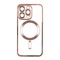 Чохол TPU Metallic Full Camera Magsafe Apple iPhone 14 Pro Max Rose Gold