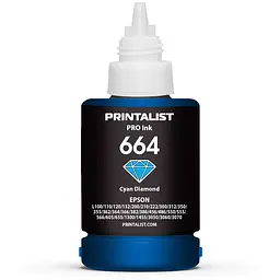 Чорнило PRINTALIST 664 для Epson L110/L210/L300 140г Cyan водорозчинне (PL664C) - мініатюра 3