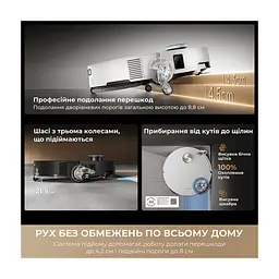 Пылесос Dreame Bot X60 Ultra Complete White (RLX87DE-wh) - миниатюра 6
