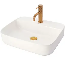 Змішувач для умивальника Rea Lungo rose gold low рожевий золото низький REA-B4500, Теплий захід сонця - мініатюра 2