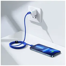 Дата кабель USB-C to Lightning 1.2m 20W blue Baseus (CAJY000203) - мініатюра 7