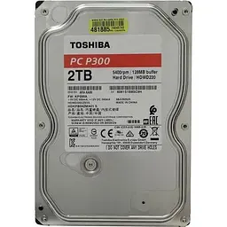 Жорсткий диск Toshiba P300 2 TB 3.5 дюйма внутрішній SATA HDWD220UZSVA - мініатюра 2