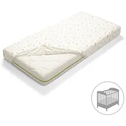 Бамбукове простирадло для ліжечка BabyOno Пір'їнки, 120х60 см (749/04) - мініатюра 4