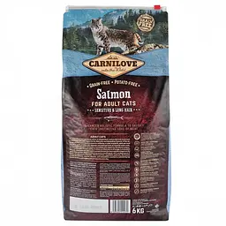 Сухий корм Carnilove Cat Salmon Sensitive & LongHair 6 кг з лососем для дорослих кішок з чутливим травлення - мініатюра 5