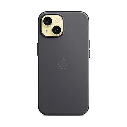 Чехол для Apple iPhone 15, FineWoven Case with MagSafe, черный, защитная накладка из материала FineWoven, противоударный, для iPhone, защита всего корпуса, поддержка беспроводной зарядки и MagSafe, (ARM71960) - мініатюра 5