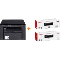 БФП лазерний CANON i-SENSYS MF3010 EUR + 2 Картриджа 725 5252B034AA - мініатюра 1
