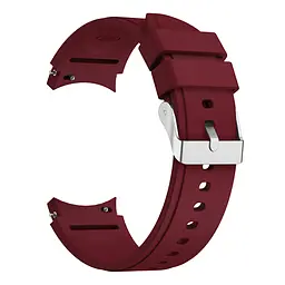 Силіконовий ремінець Galaxy Classic Watchbands для Samsung Galaxy Watch 4 44mm - темно-червоний розмір L ширина кріплення 20мм (WB00S4GALAXYCLASSIC8444) - мініатюра 2