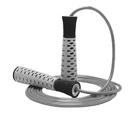 Скакалка PowerPlay 4206 Jump Rope PRO+ Сіро-чорна 2,75 м (PP_4206_Grey/Black)