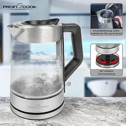 Електрочайник скляний PROFI COOK PC-WKS 1190 G - мініатюра 5