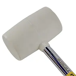 Киянка гумова Sigma 450 г біла, металева обгумована рукоятка (4317421) - мініатюра 2