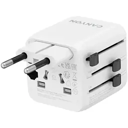 Перехідник Canyon Travel Adapter OnTour One EU/UK/US/AUS White (CNS-TA1005W) - мініатюра 5