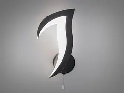 Світлодіодний настінний світильник, 13 Вт, чорний - мініатюра 2