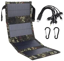Складаний сонячний зарядний пристрій Solar panel 10 W B093SR3FSM Сонячна панель - мініатюра 2