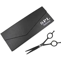 Ножиці перукарські SPL 5.5 дюймів чорні (90030-55) - мініатюра 6