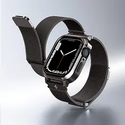 Чохол-ремінець Spigen Metal Fit Pro для Apple Watch 44/45mm Graphite (ACS04585) - мініатюра 18