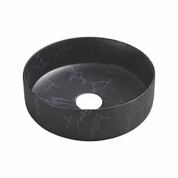 Раковина накладна Volle Piedra 34,6x34,6x12 см темний мармур 1301.005132, Мармур