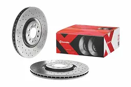 Диск гальмівний передній вентильований VW Golf IV, Bora, New Beetle 96-22р Brembo (09.7880.1X) - мініатюра 2