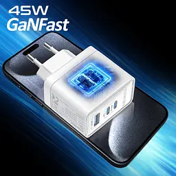 Зарядний пристрій Promate PowerPort 45W Білий - мініатюра 2