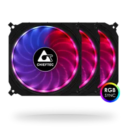 Вентилятор для корпуса 120mm*3 Chieftec Tornado CF-3012-RGB fan set