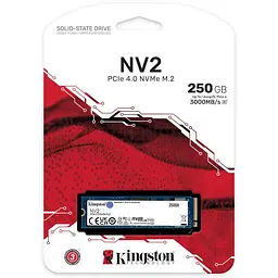 Накопичувач SSD Kingston m.2 NVMe 250GB NV2 PCIe 3.0 256 240 (SNV2S/250G) - мініатюра 3