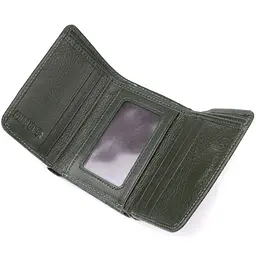 Маленький гаманець зручного формату із натуральної шкіри ST Leather 23076 зелений - мініатюра 10