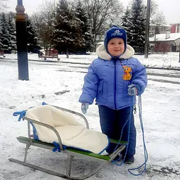 Матрацик для санок 0301 Синій - мініатюра 6
