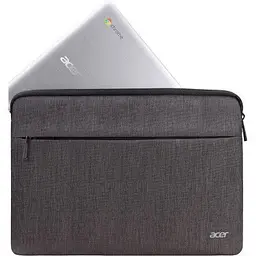 Чохол до ноутбука Acer 15" PROTECTIVE SLEEVE DUAL Grey (NP.BAG1A.293*) - мініатюра 3