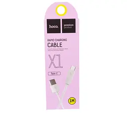 Кабель Hoco X1 Rapid charging cable Type-C 1M White - мініатюра 2