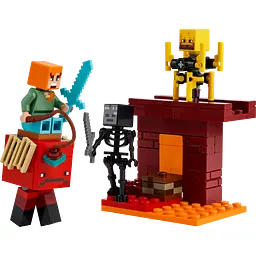 Конструктор LEGO Minecraft Битва з лавою у Незері 99 деталей (21266) - мініатюра 3