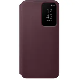 Оригінальний чохол-книжка Samsung Smart Clear View Cover для Galaxy S22 Plus (6.6") Burgundy EF-ZS906CEEGRUduplication