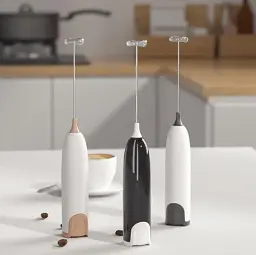 Капучинатор Milk Frother електричний для молока Чорно-білий - мініатюра 5