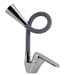 Змішувач для кухні Lidz Tani 008F3 з гнучким виливом (k40) Grey / Chrome LDTAN008F3GCR39507 - мініатюра 2
